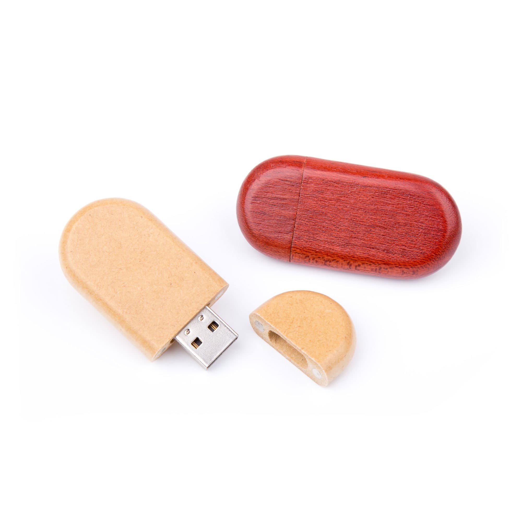 USB Stick Holz Oval, Bild 2