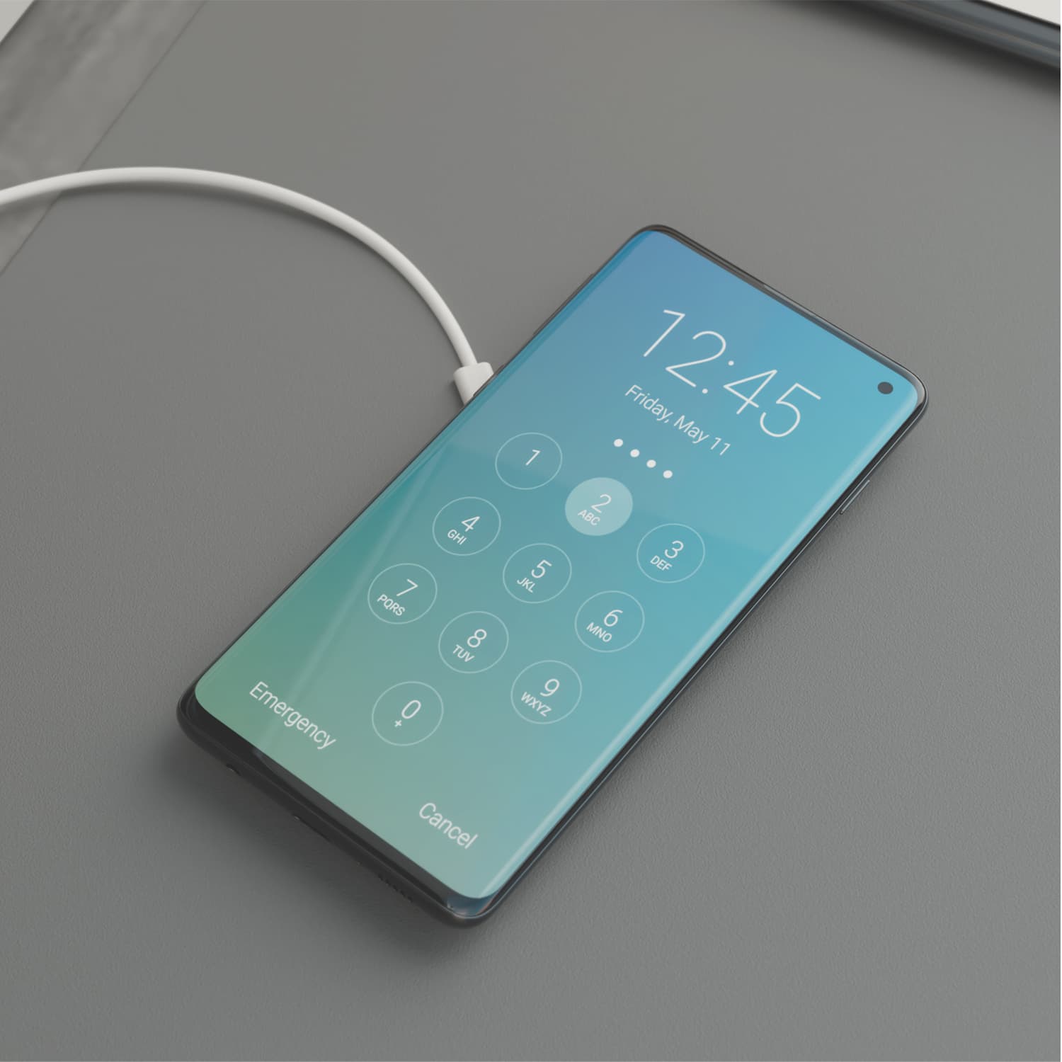 Wireless Charger Axis - Weizenstroh, Bild 2