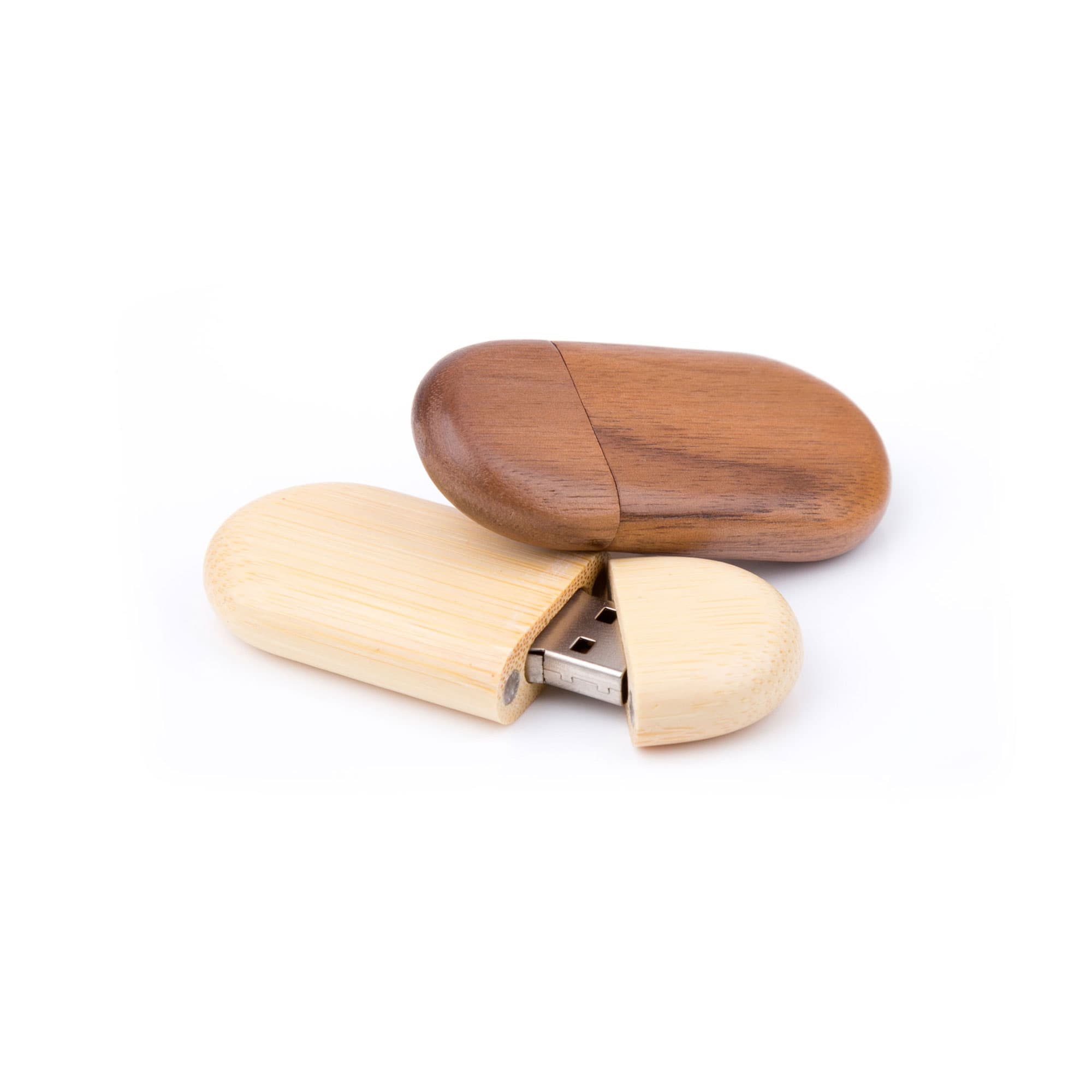 USB Stick Holz Oval - Bild 1