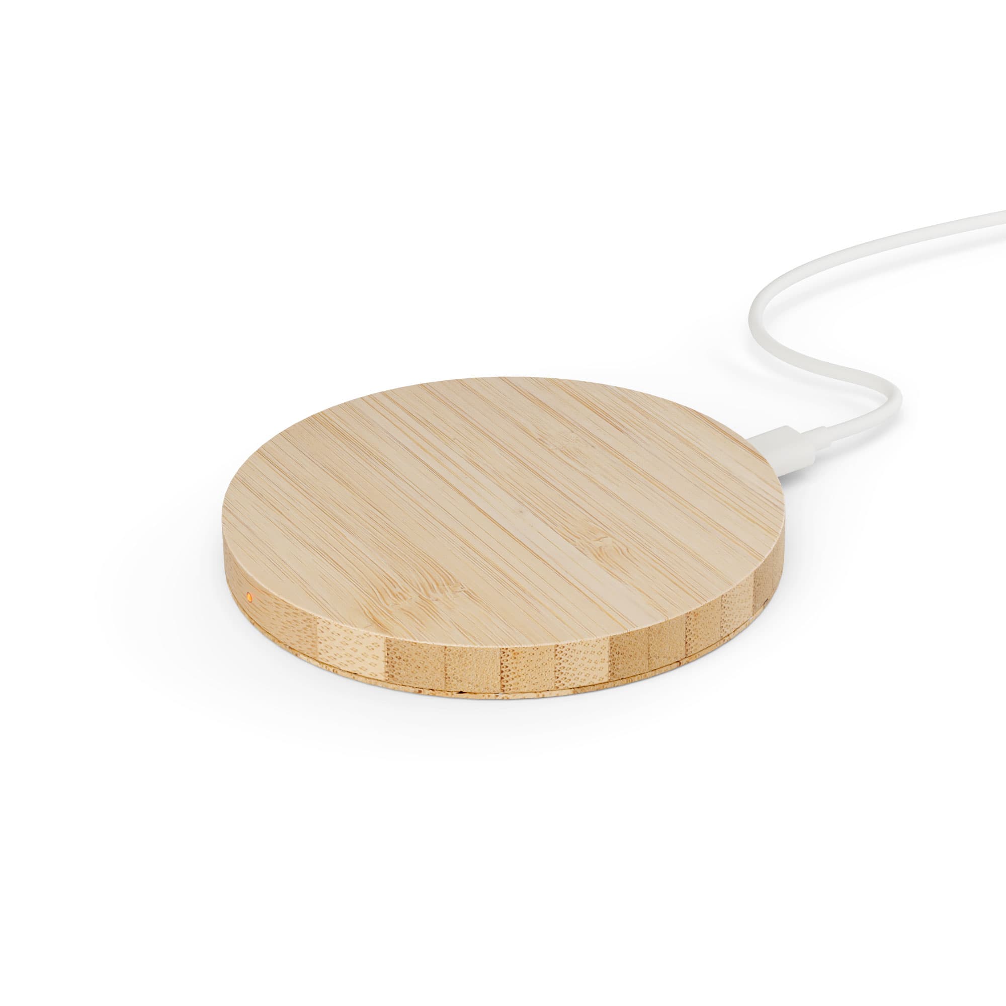 Wireless Charger Bamboo round - Bild 1